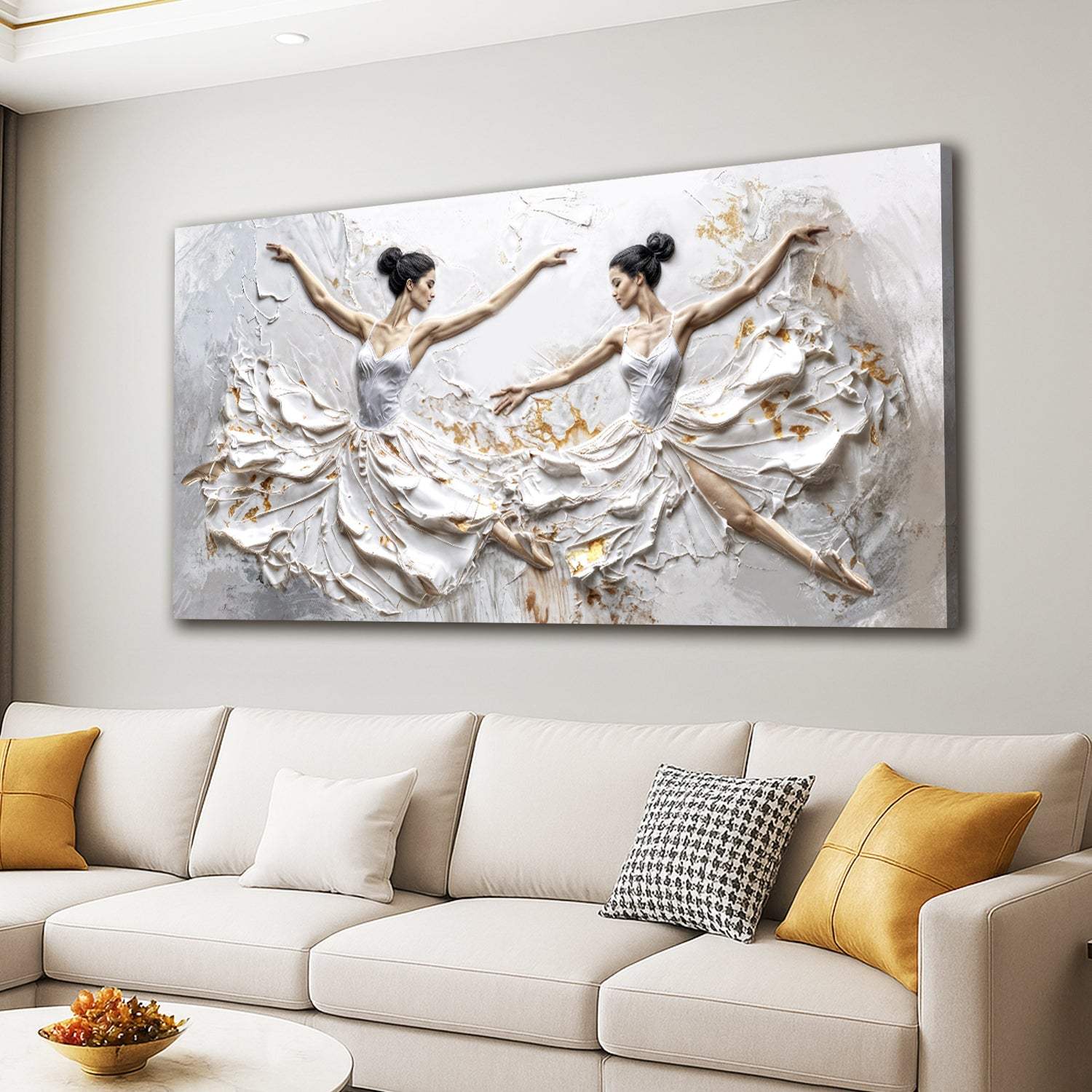 Modern Ethereal Dancers Wall Art - Tailored Canvases - Flyclothing LLC
