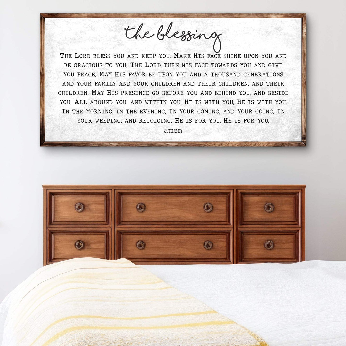 The Blessing Faith Sign II - Tailored Canvases - Flyclothing LLC