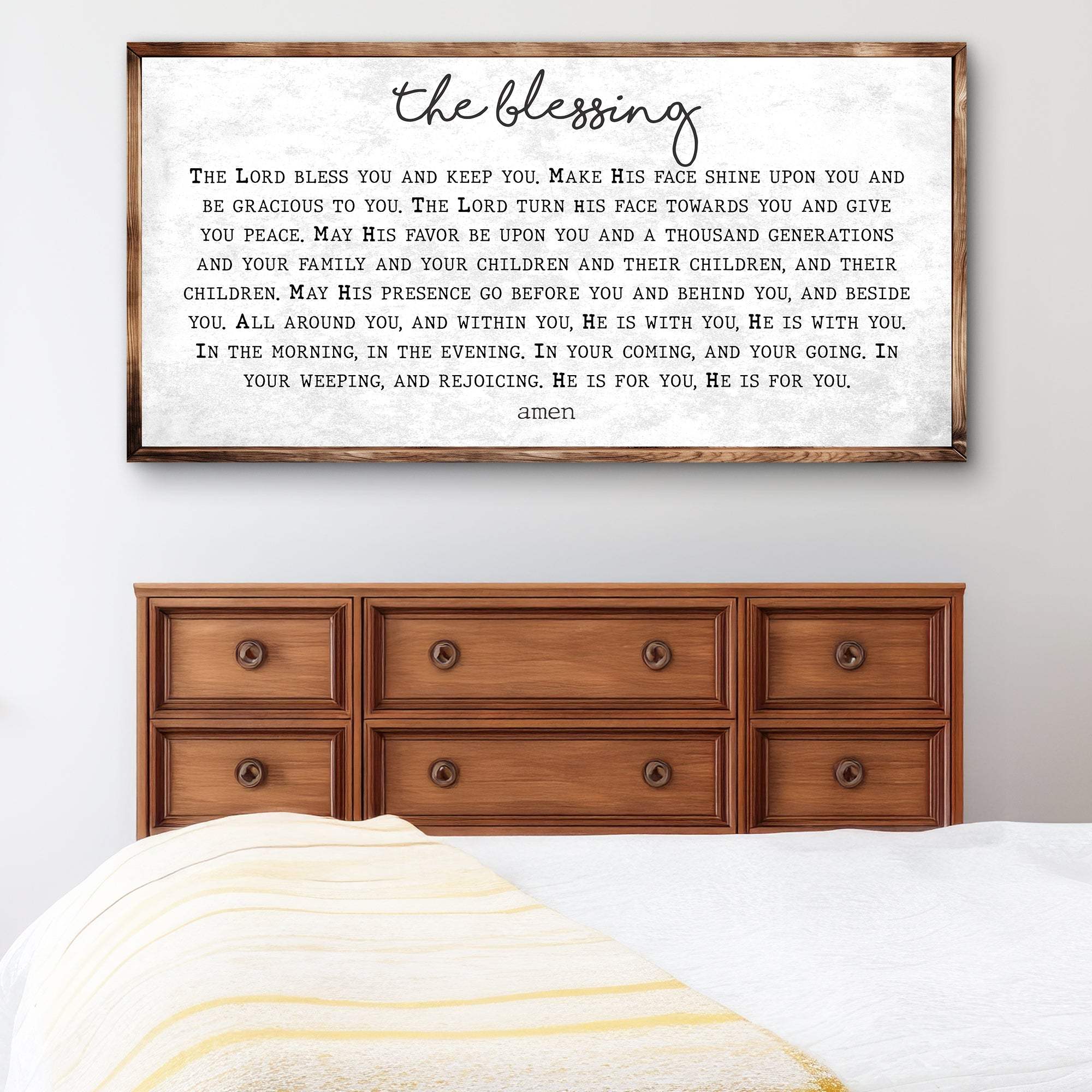 The Blessing Faith Sign II - Tailored Canvases - Flyclothing LLC