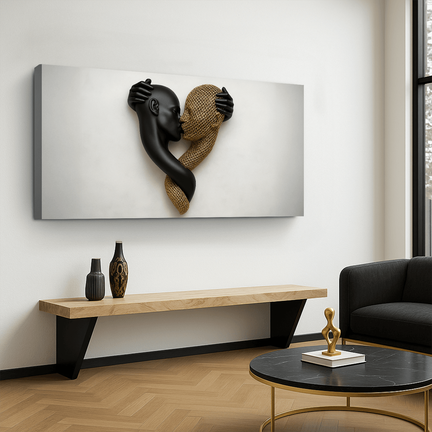 Eternal Love Figure Abstract Wall Art IV - Tailored Canvases - Flyclothing LLC