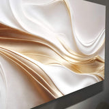 White and Gold Abstract Wall Art - Tailored Canvases - Flyclothing LLC