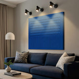 Minimalist Blue Gradient Abstract Wall Art - Tailored Canvases - Flyclothing LLC