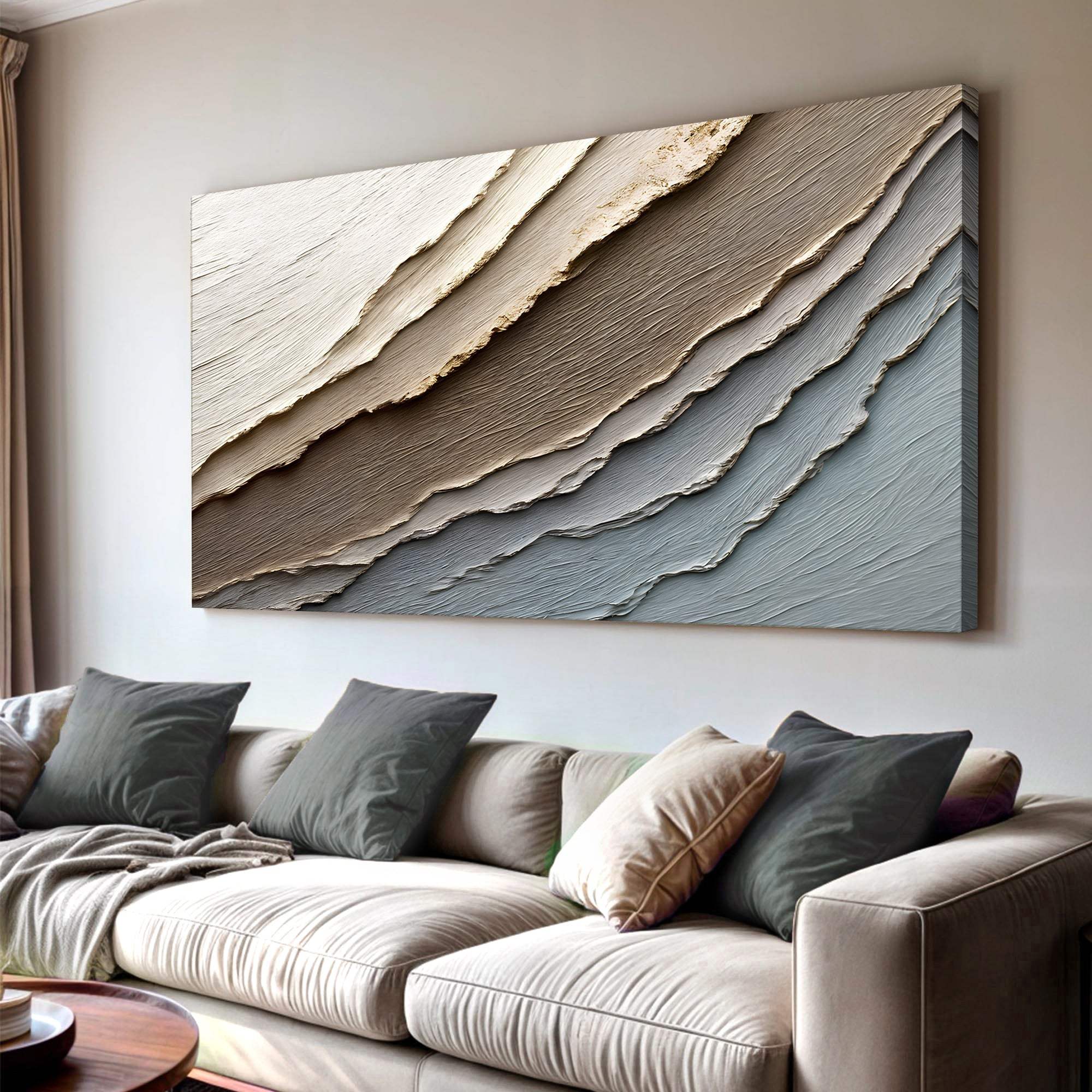 Abstract Earth Tones Wall Art - Tailored Canvases - Flyclothing LLC