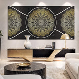 Gold Sacred Geometry Wall Art - Tailored Canvases - Flyclothing LLC