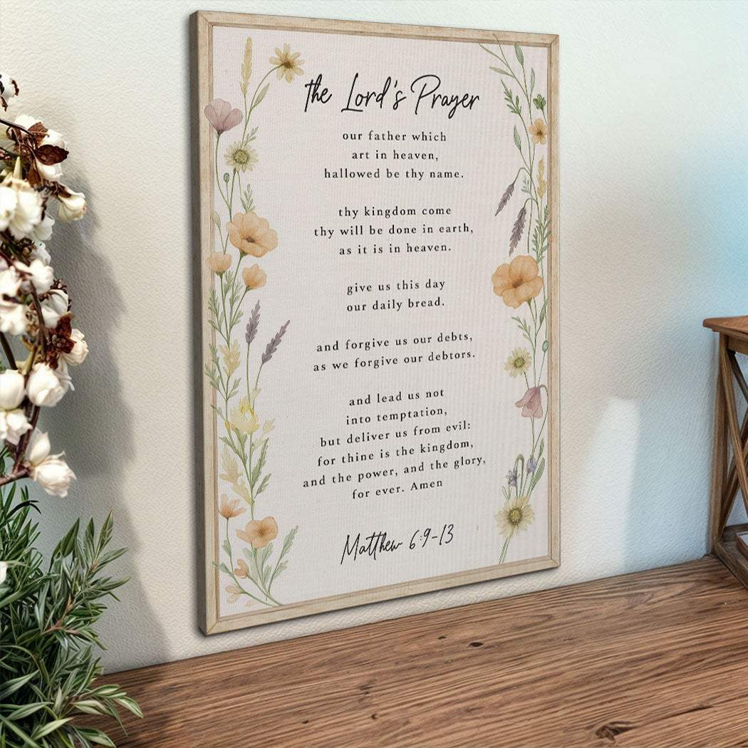 The Lord's Prayer Faith Sign III - Tailored Canvases - Flyclothing LLC
