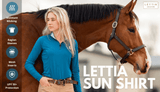 Lettia Ladies Shadow Sun Shirt - Breeches.com - Flyclothing LLC