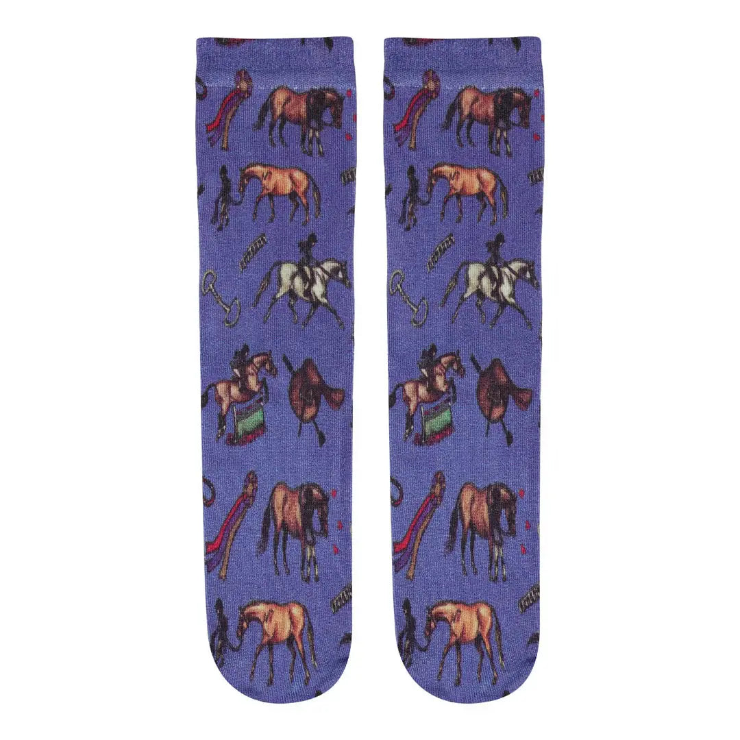 AWST Int'l Children's Lila Hunter Ponies Socks - Breeches.com - Flyclothing LLC