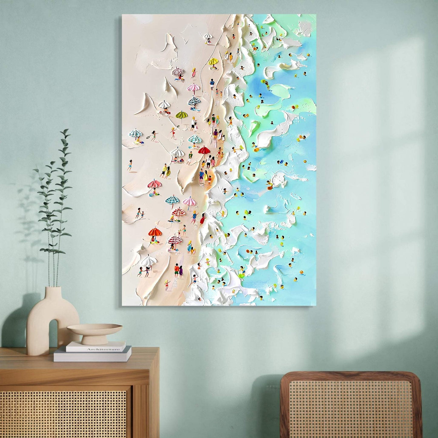 Beachfront Painting Coastal Wall Art - Tailored Canvases - Flyclothing LLC