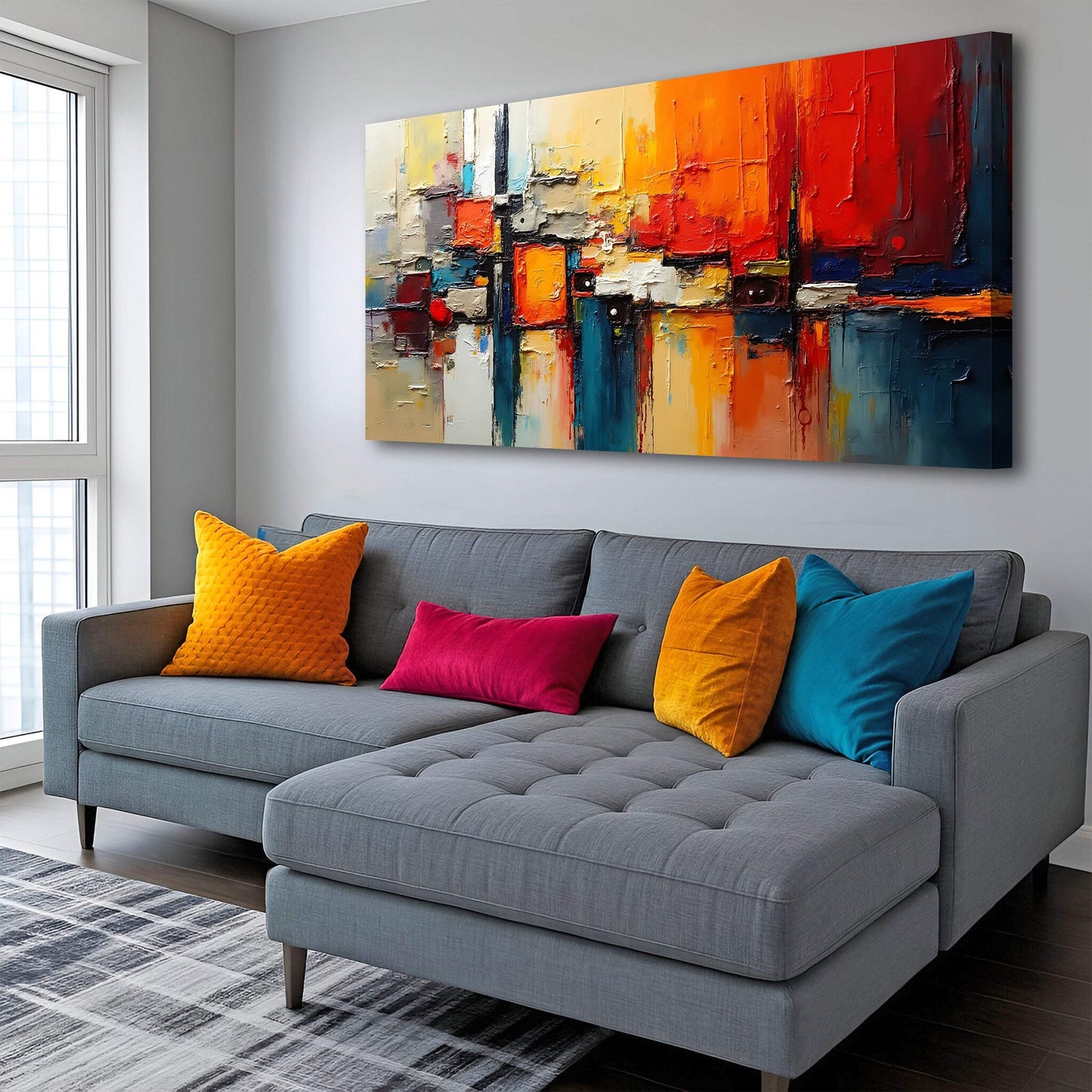 Colorful Abstract Wall Art II - Tailored Canvases - Flyclothing LLC