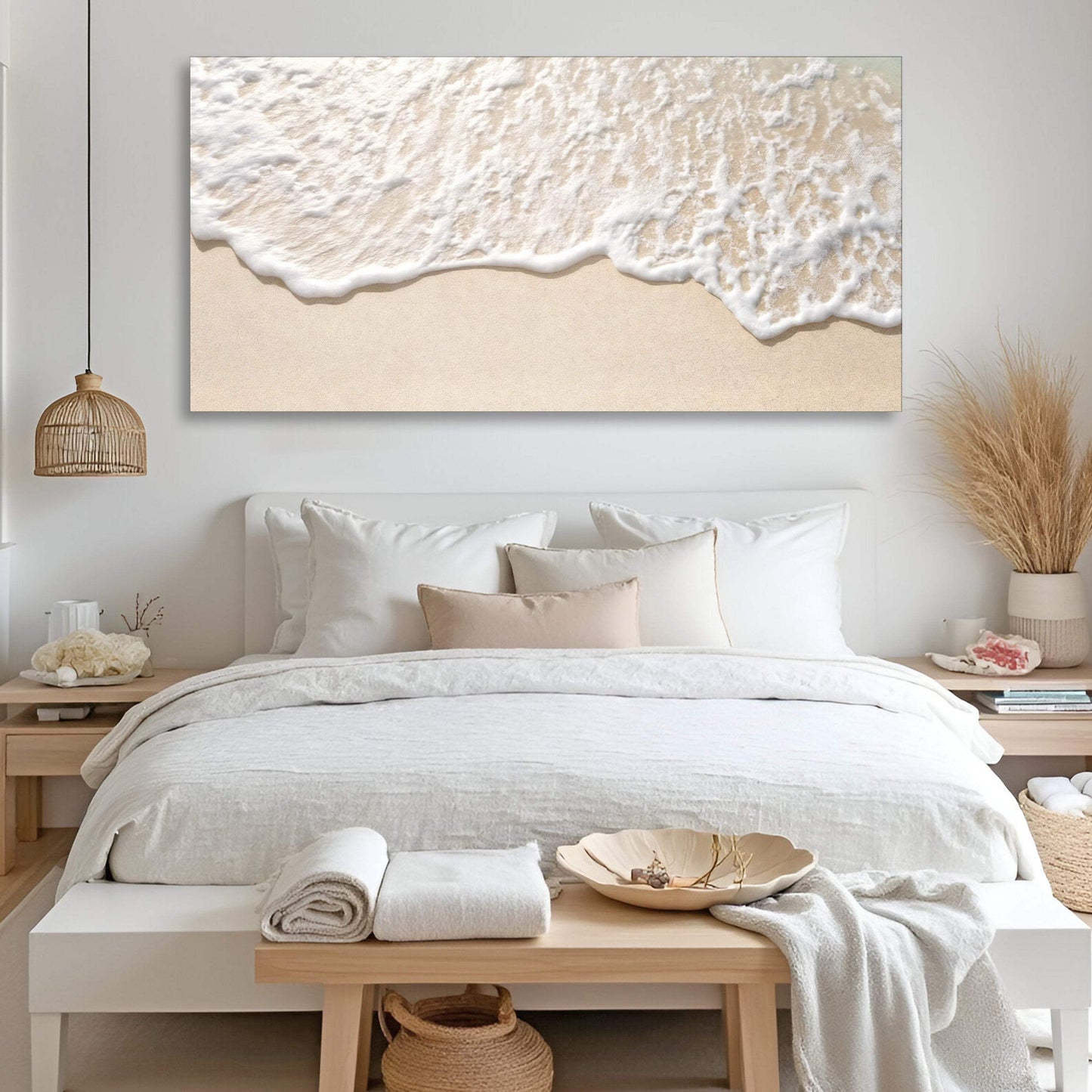 Sandy Waves Wall Art II - Tailored Canvases - Flyclothing LLC
