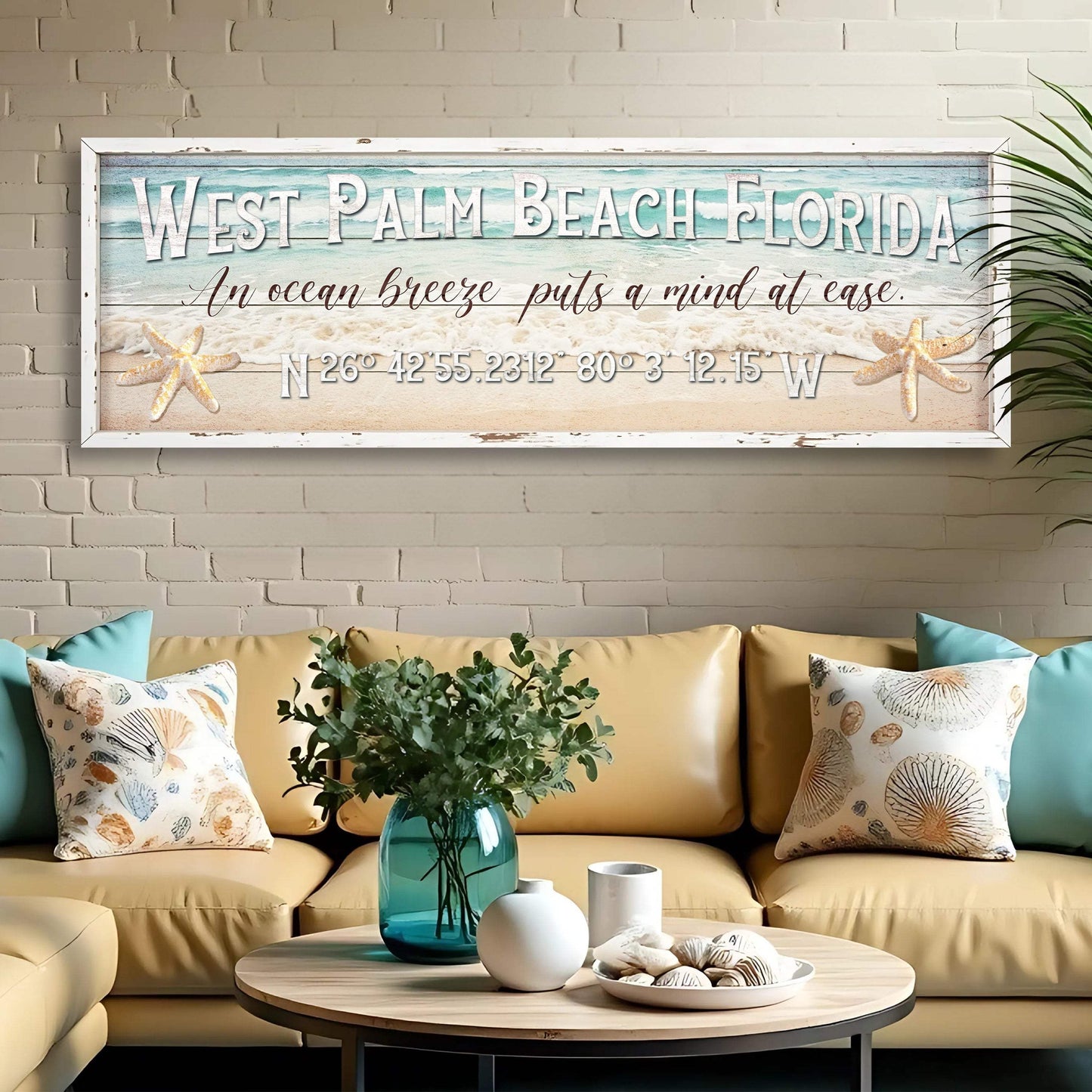 Personalized Beach House Coastal Sign - Tailored Canvases - Flyclothing LLC
