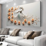 Modern Minimalist Woman Dance Wall Art - Tailored Canvases - Flyclothing LLC