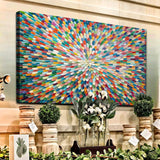 Radiant Bloom Abstract Wall Art - Tailored Canvases - Flyclothing LLC