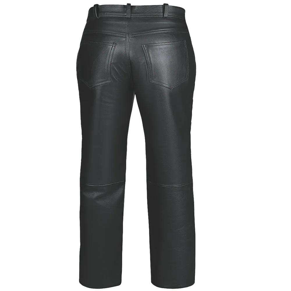 0750.00 - Mens Premium Leather Pants - Unik Just for Bikers - Flyclothing LLC