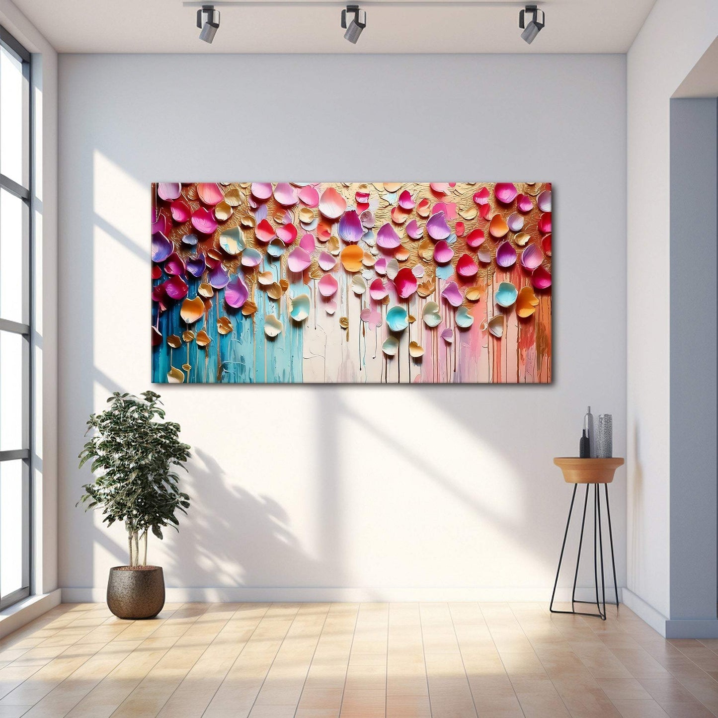 Vibrant Petals Wall Art - Tailored Canvases - Flyclothing LLC
