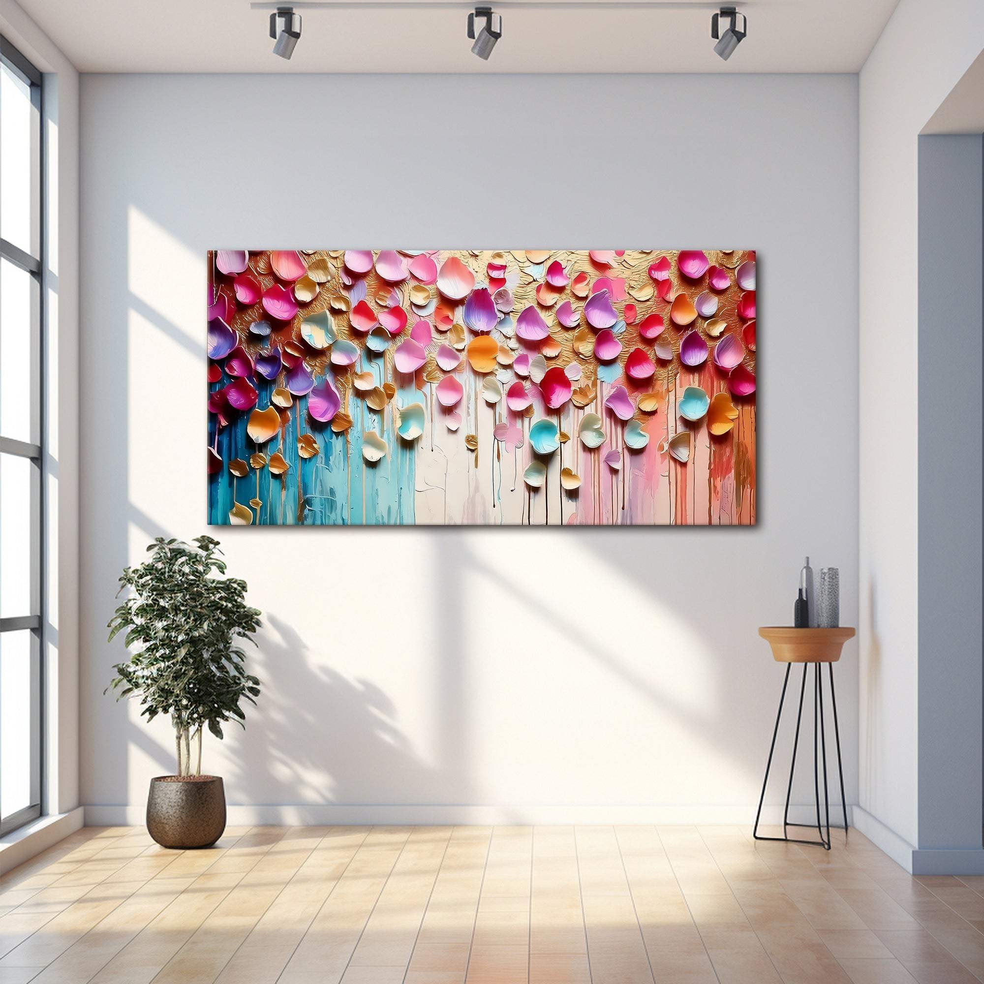 Vibrant Petals Wall Art - Tailored Canvases - Flyclothing LLC