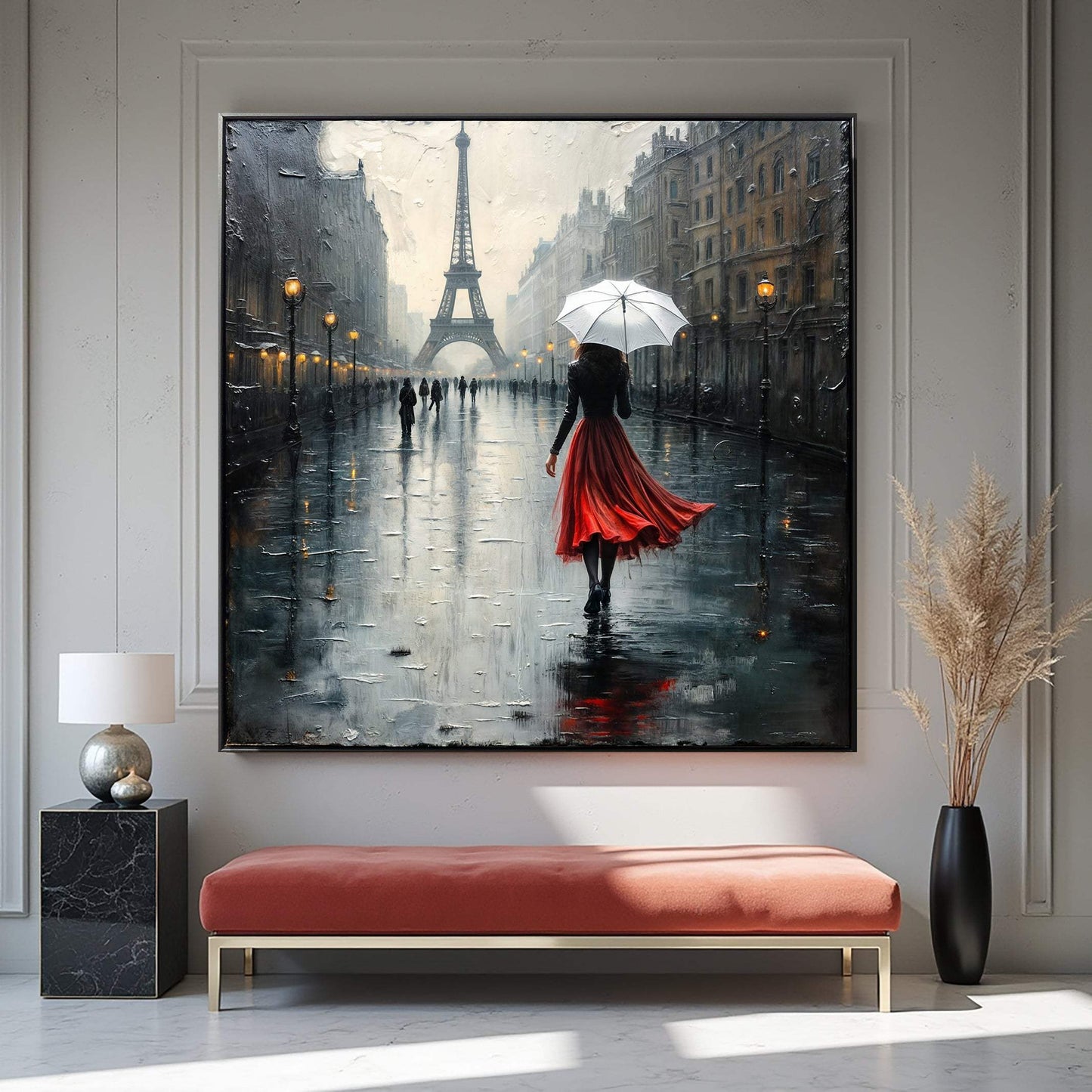 Paris Stroll Painting Wall Art - Tailored Canvases - Flyclothing LLC