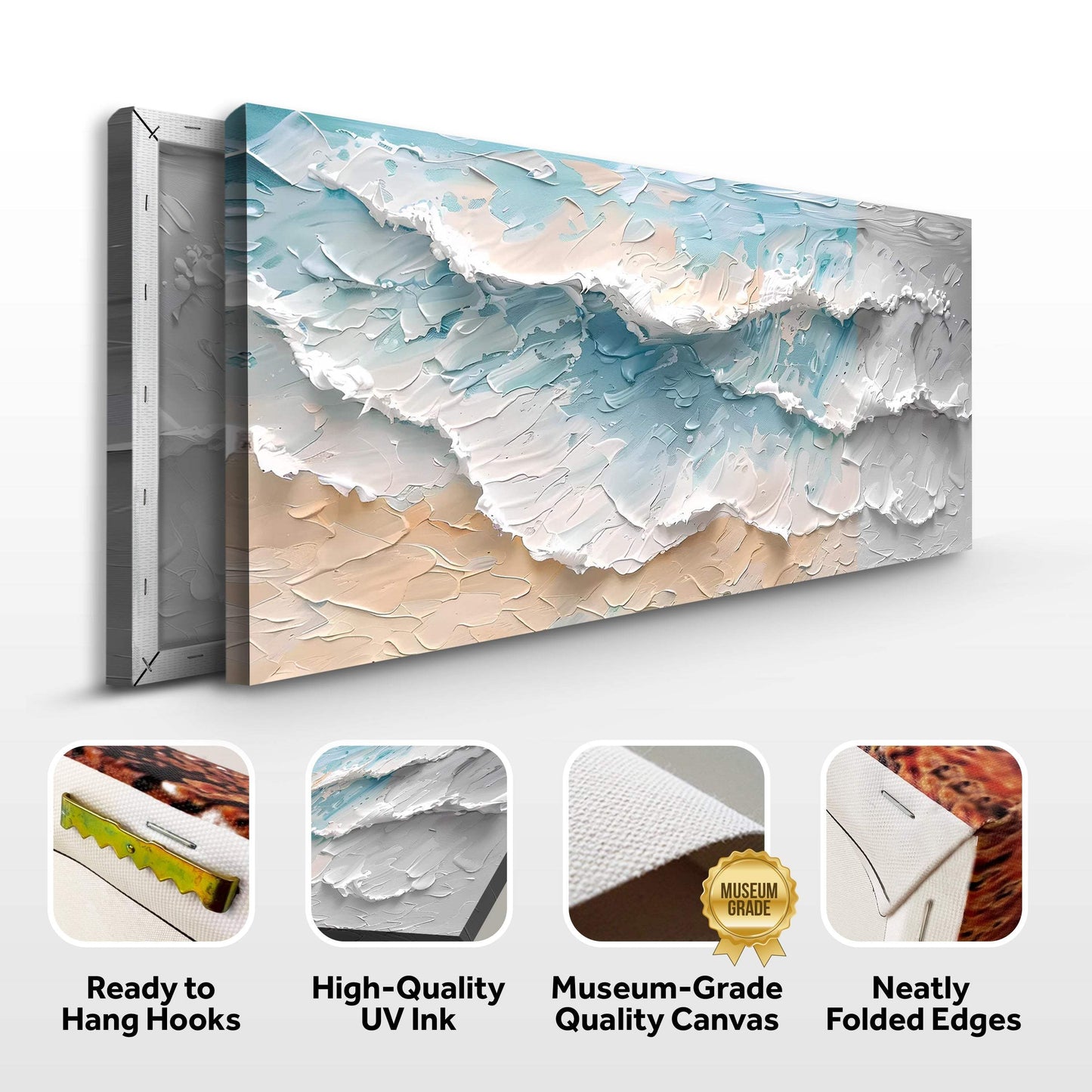 Blue Ocean Coastal Wall Art - Tailored Canvases - Flyclothing LLC