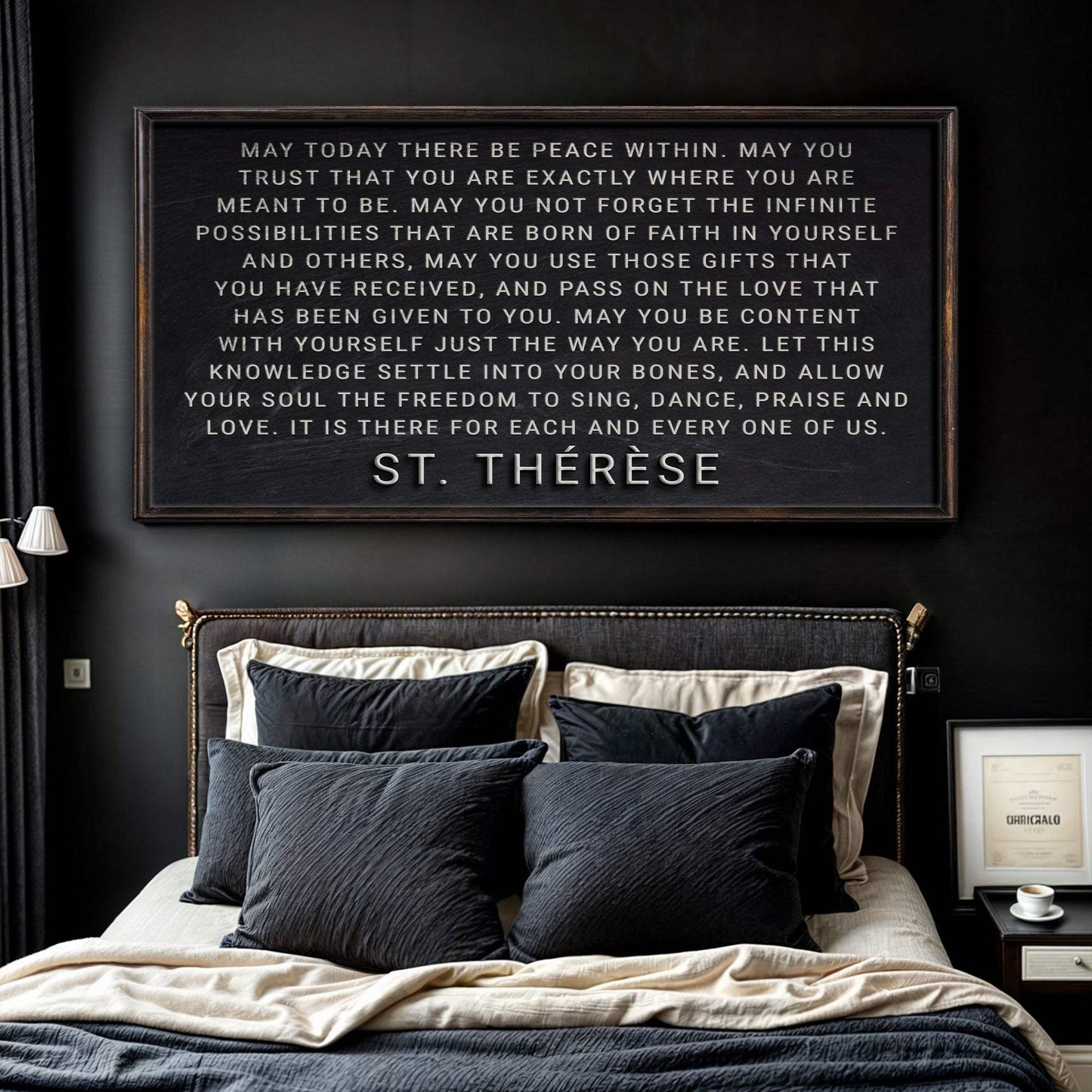 May Today There Be Peace Within Faith Sign - Tailored Canvases - Flyclothing LLC
