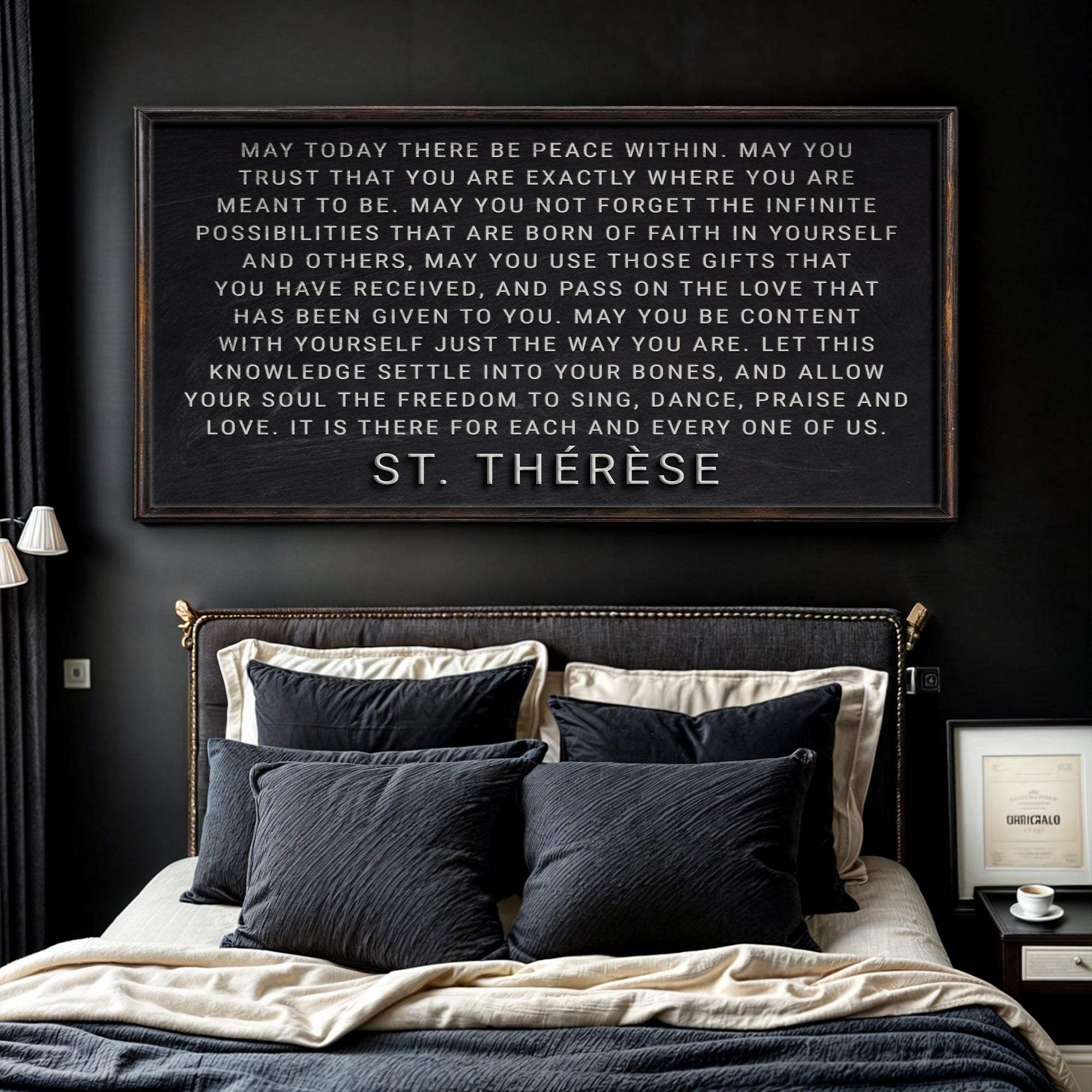 May Today There Be Peace Within Faith Sign - Tailored Canvases - Flyclothing LLC
