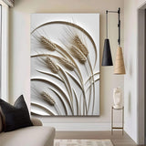 3D Minimalist Wheat Wall Art - Tailored Canvases - Flyclothing LLC