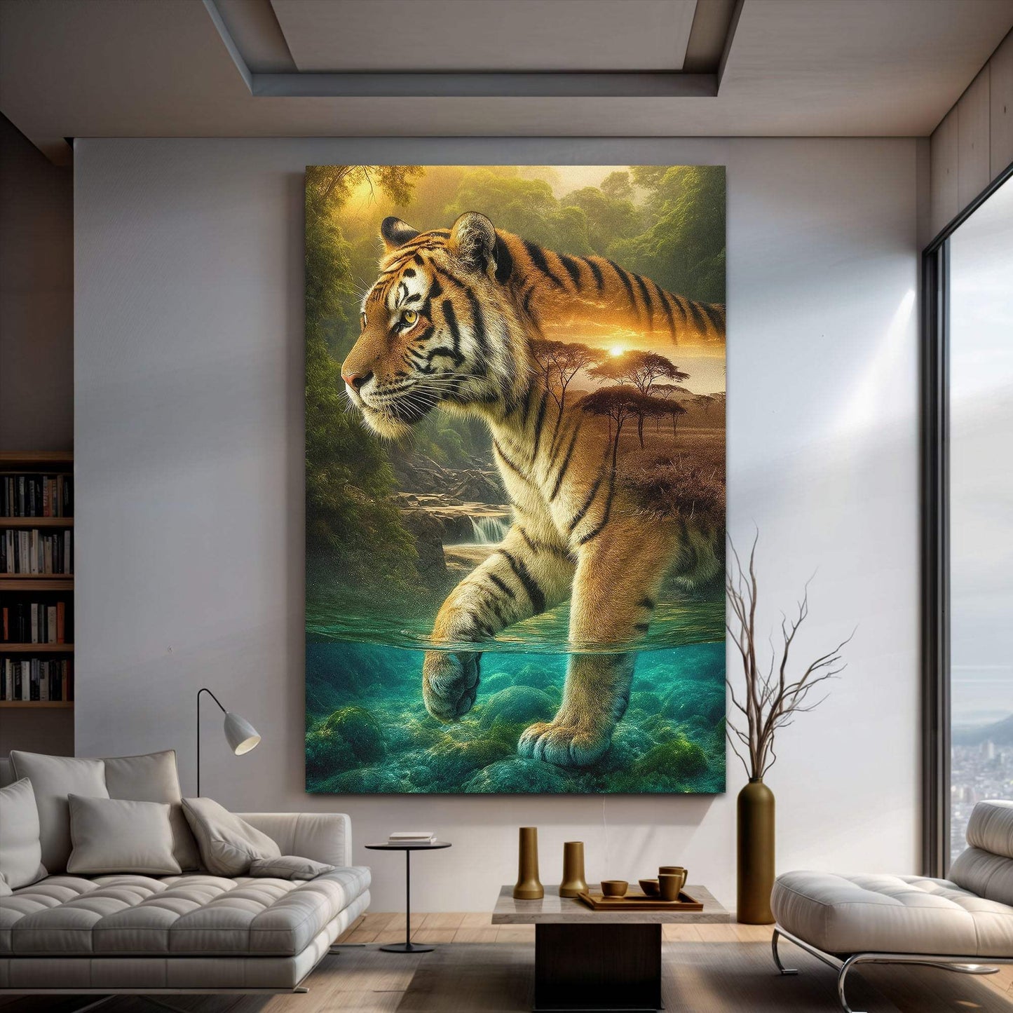 Tiger's Allegory Wall Art - Tailored Canvases - Flyclothing LLC