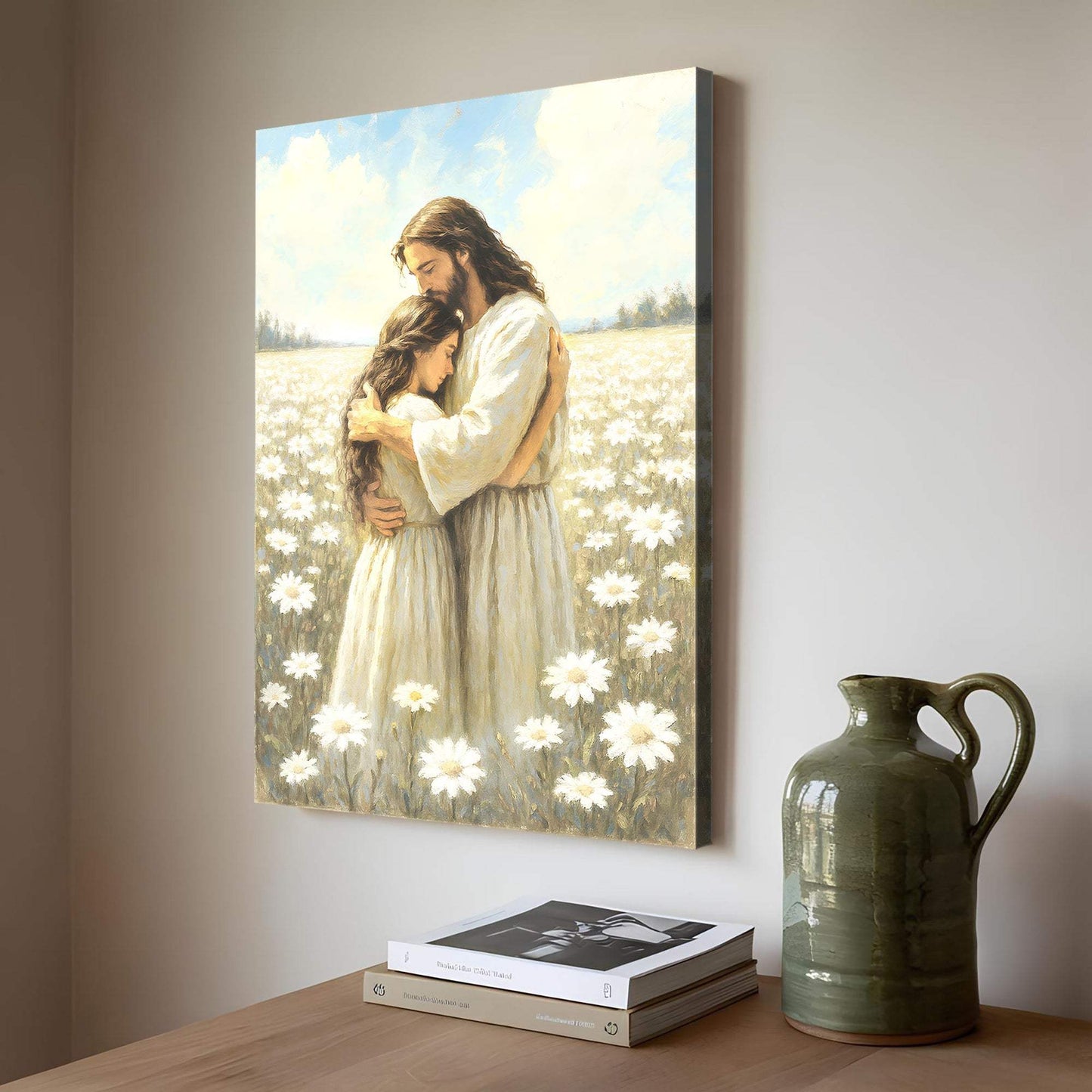 Divine Embrace of Grace Faith Wall Art - Tailored Canvases - Flyclothing LLC