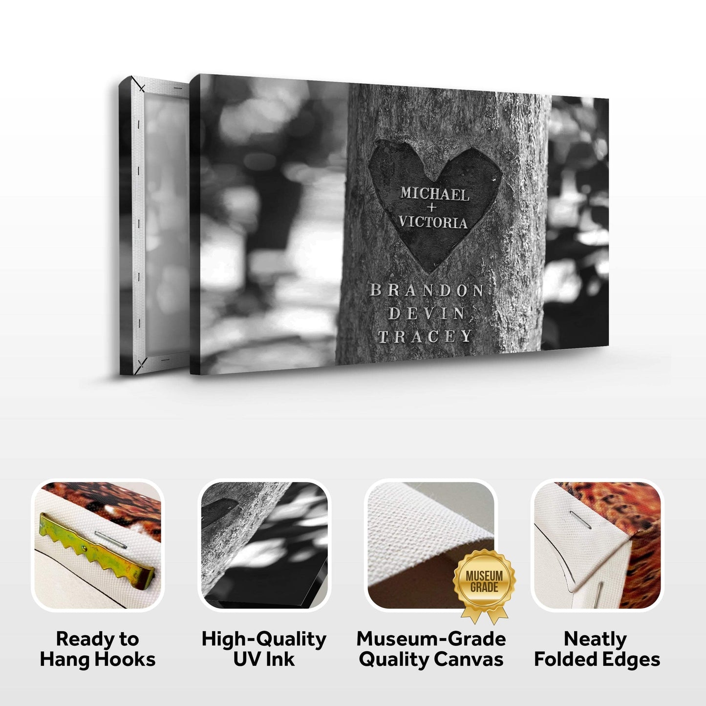 Tree Trunk Family Names Sign - Tailored Canvases - Flyclothing LLC