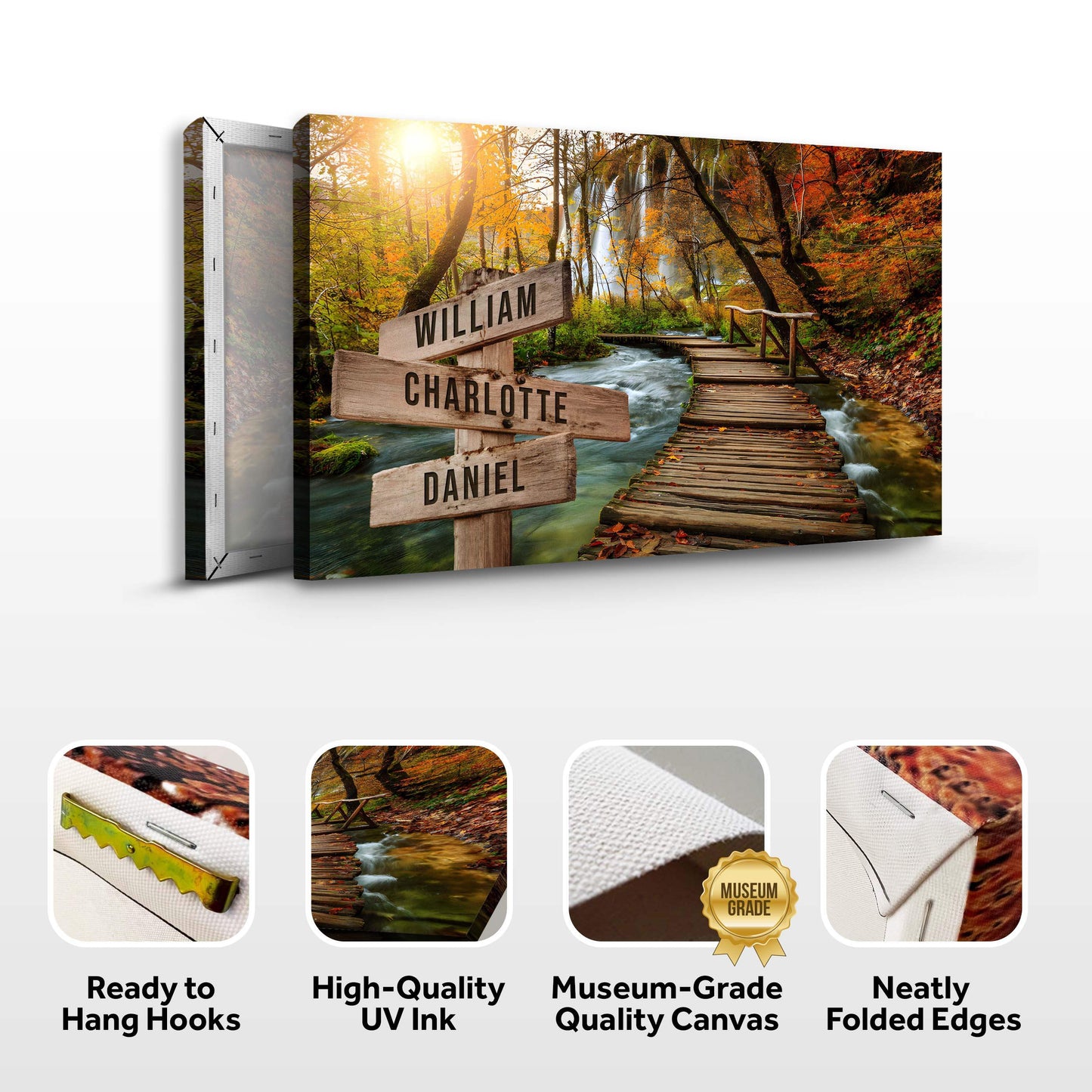 To The Woods Family Names Sign - Tailored Canvases - Flyclothing LLC