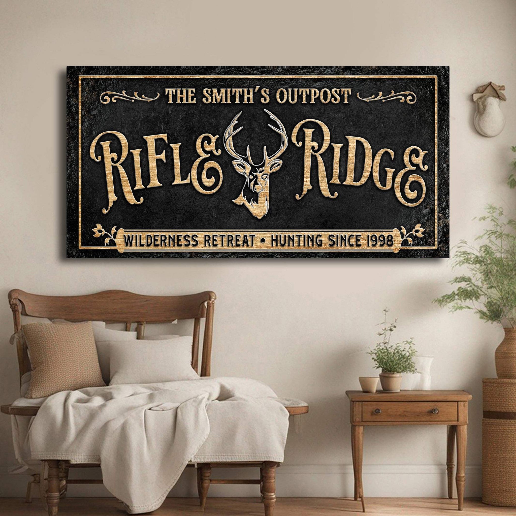 Personalized Rifle Ridge Family Sign - Tailored Canvases - Flyclothing LLC