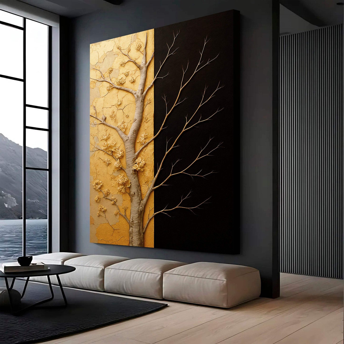 Golden Eclipse Wall Art - Tailored Canvases - Flyclothing LLC