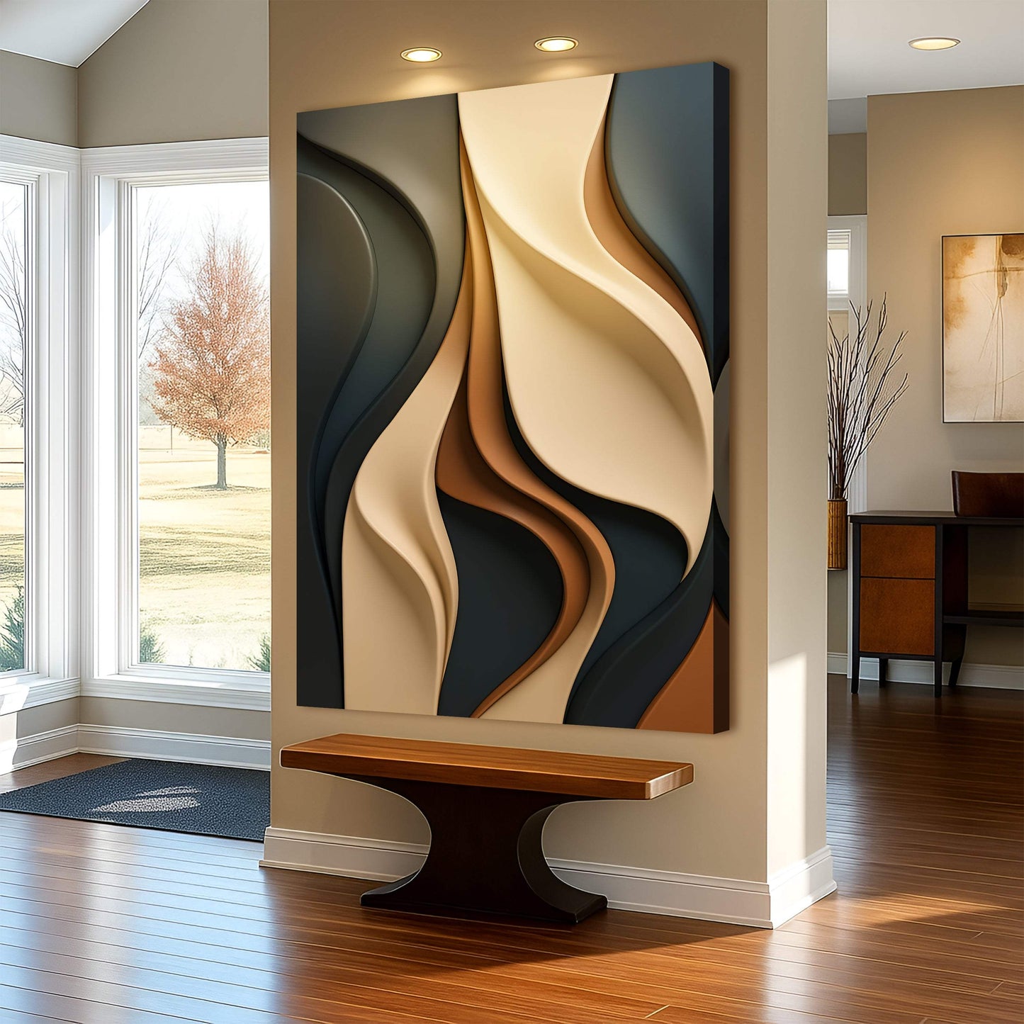 Modern Abstract Minimalist Wall Art - Tailored Canvases - Flyclothing LLC