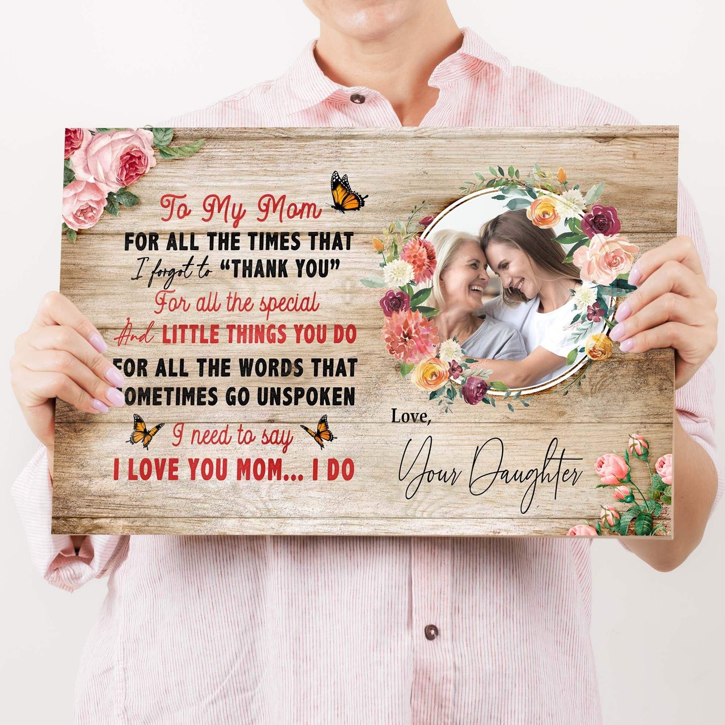 Mother's Day Sign I Need To Say I Love You Mom - Tailored Canvases - Flyclothing LLC