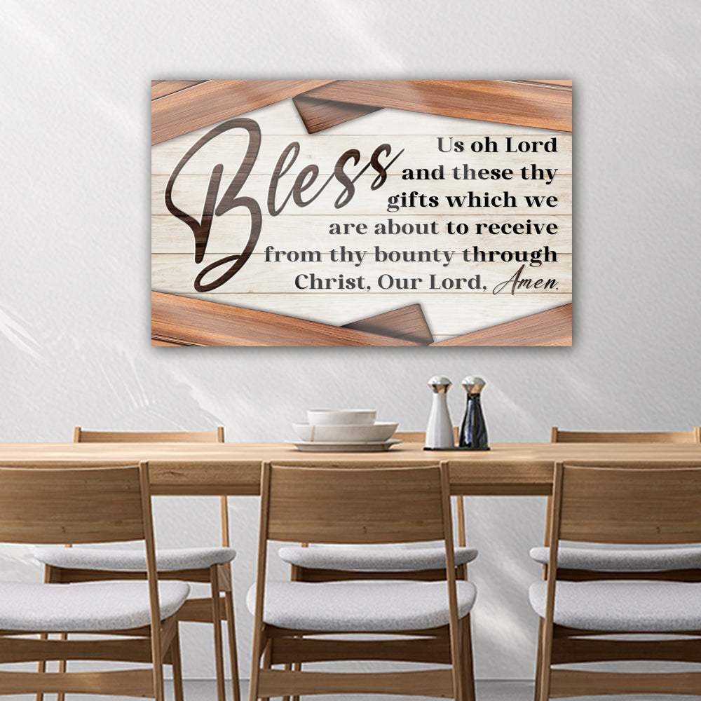 Bless Us Oh Lord Faith Sign - Tailored Canvases - Flyclothing LLC