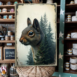Squirrel Double Exposure Wall Art - Tailored Canvases - Flyclothing LLC