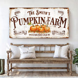 Personalized Pumpkin Farm Sign - Tailored Canvases - Flyclothing LLC