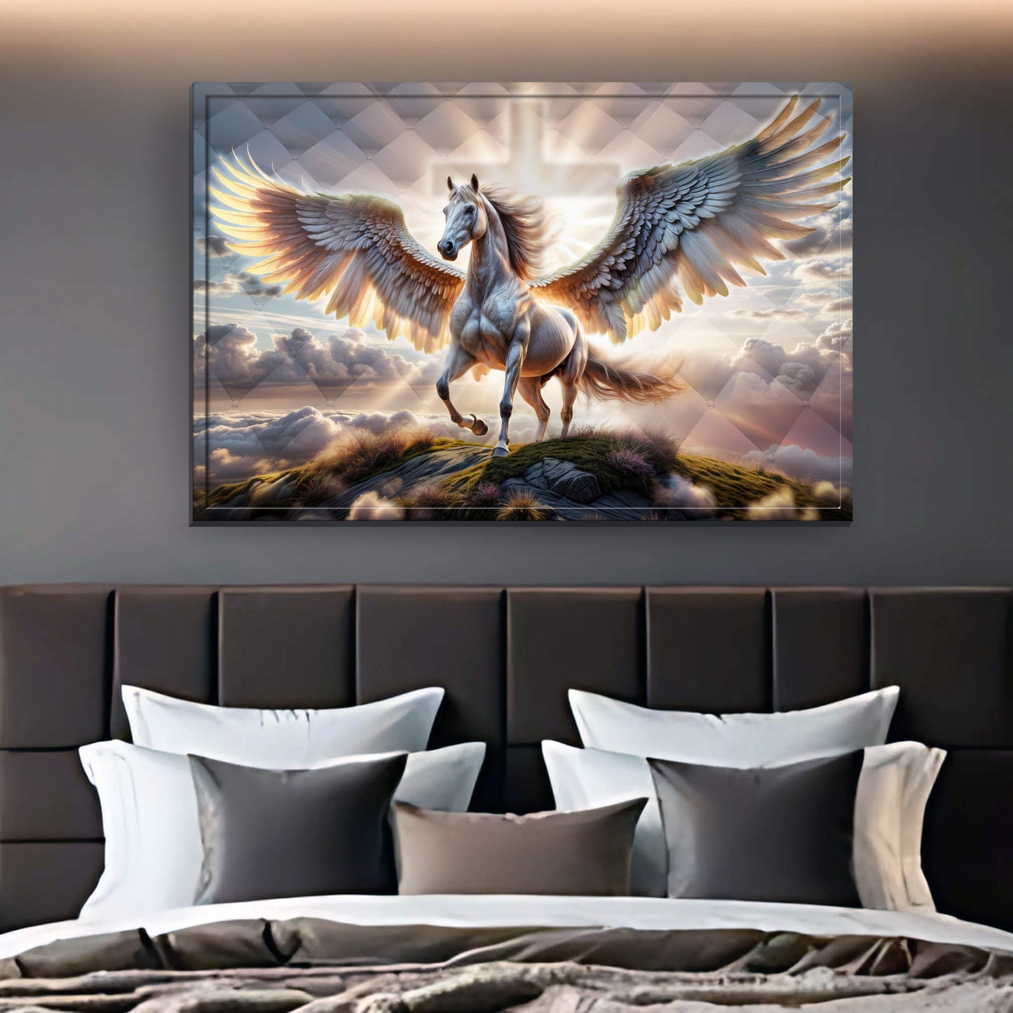 3D Horse Faith Wall Art VI - Tailored Canvases - Flyclothing LLC