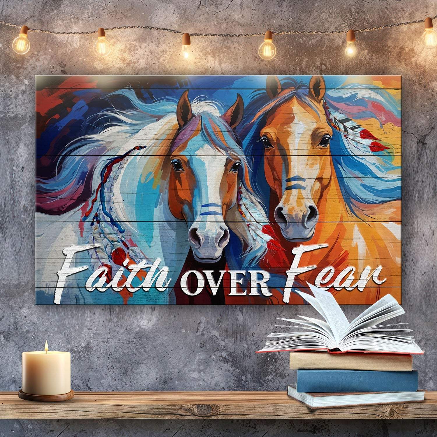 Faith Over Fear Faith Sign IV - Tailored Canvases - Flyclothing LLC