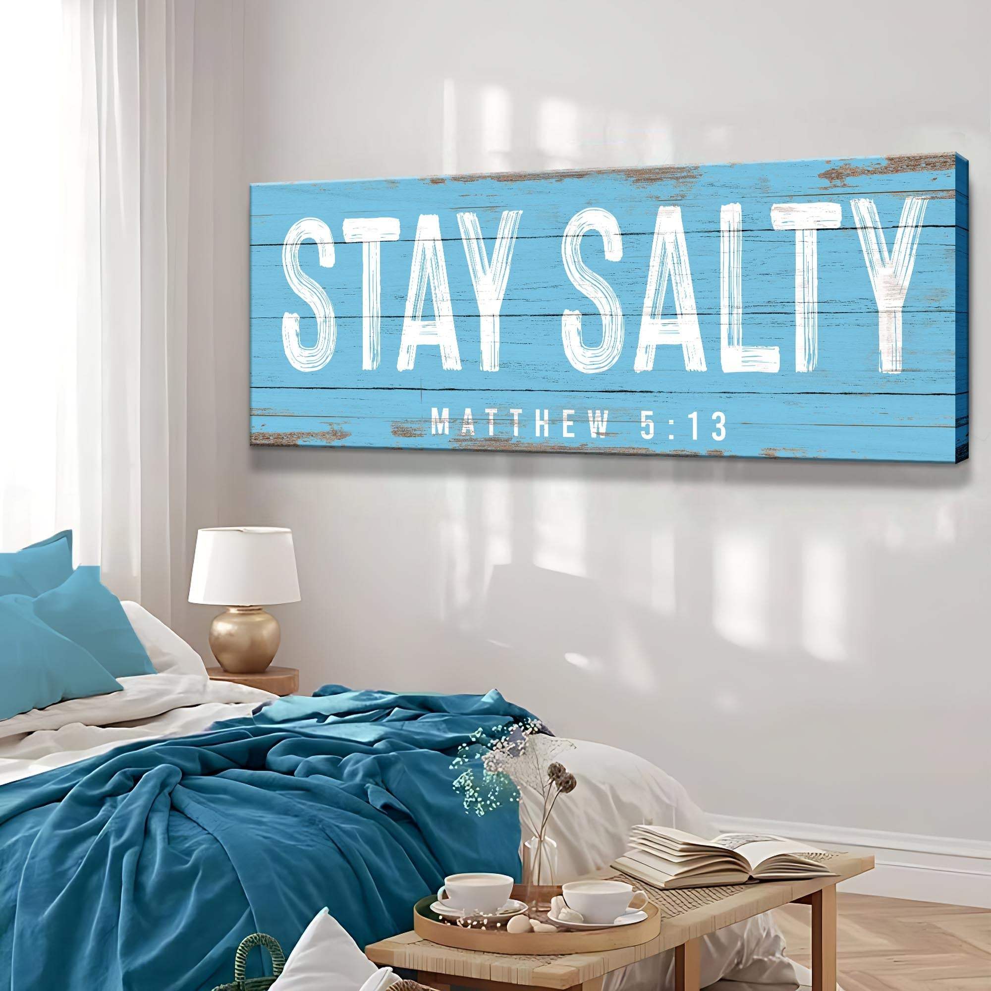 Stay Salty Coastal Sign IV - Tailored Canvases - Flyclothing LLC