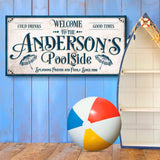 Personalized Pool Party Sign - Tailored Canvases - Flyclothing LLC