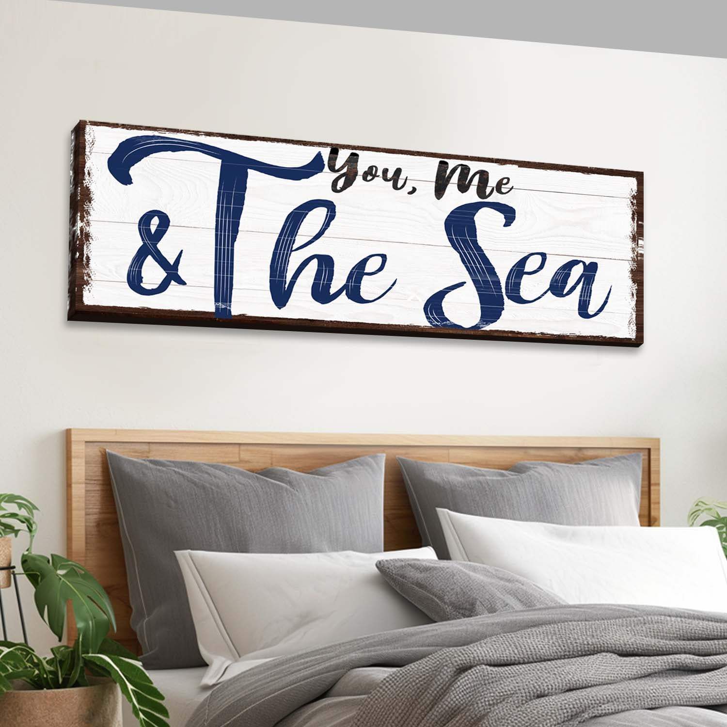You, Me And The Sea Beach Sign II - Tailored Canvases - Flyclothing LLC