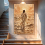 Jesus Christ Walking On Water Faith Wall Art VI - Tailored Canvases - Flyclothing LLC