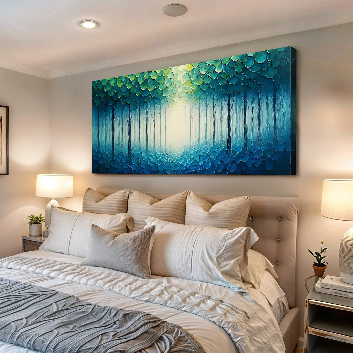 Forest Whispers Impasto Wall Art - Tailored Canvases - Flyclothing LLC