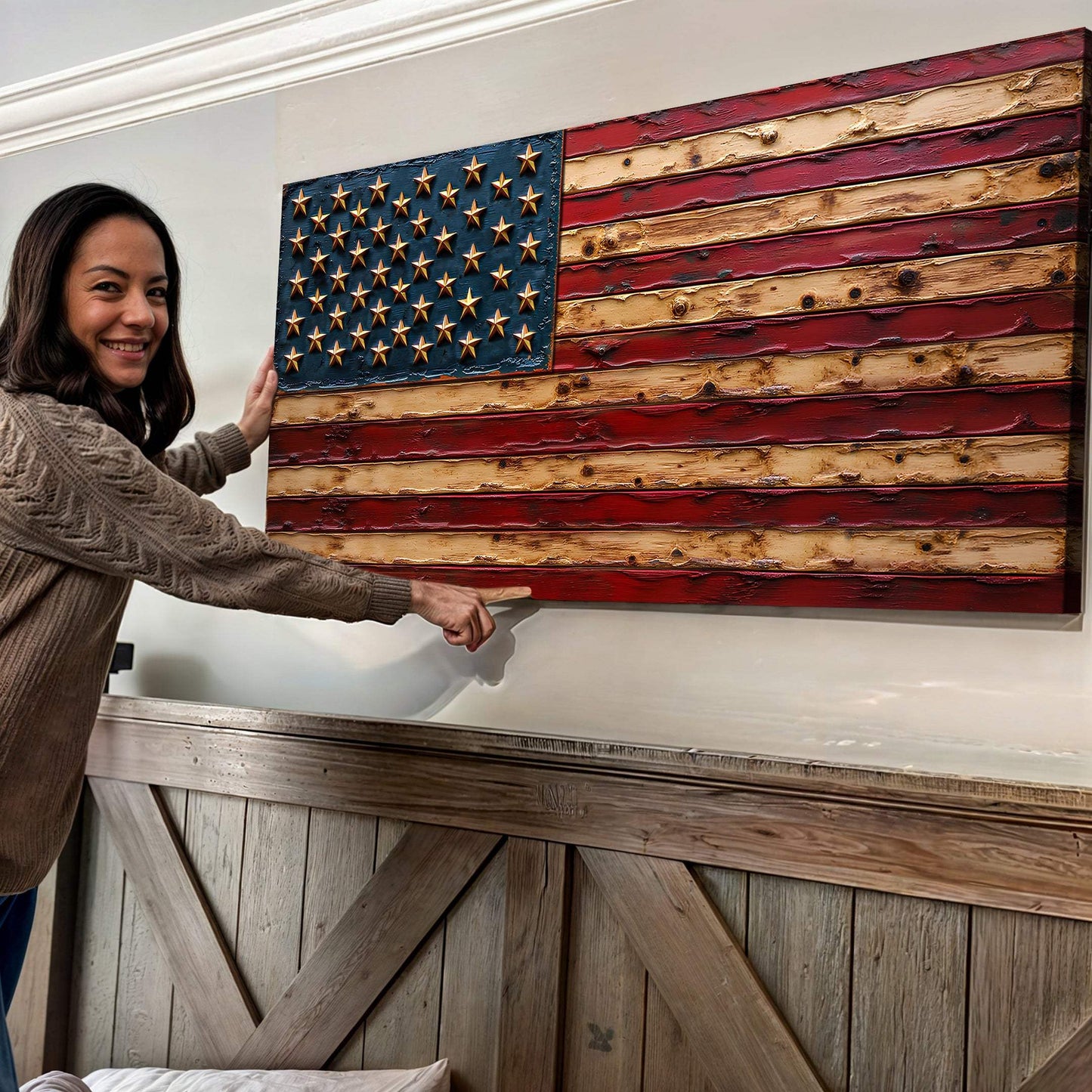 Old Glory American Flag Wall Art - Tailored Canvases - Flyclothing LLC