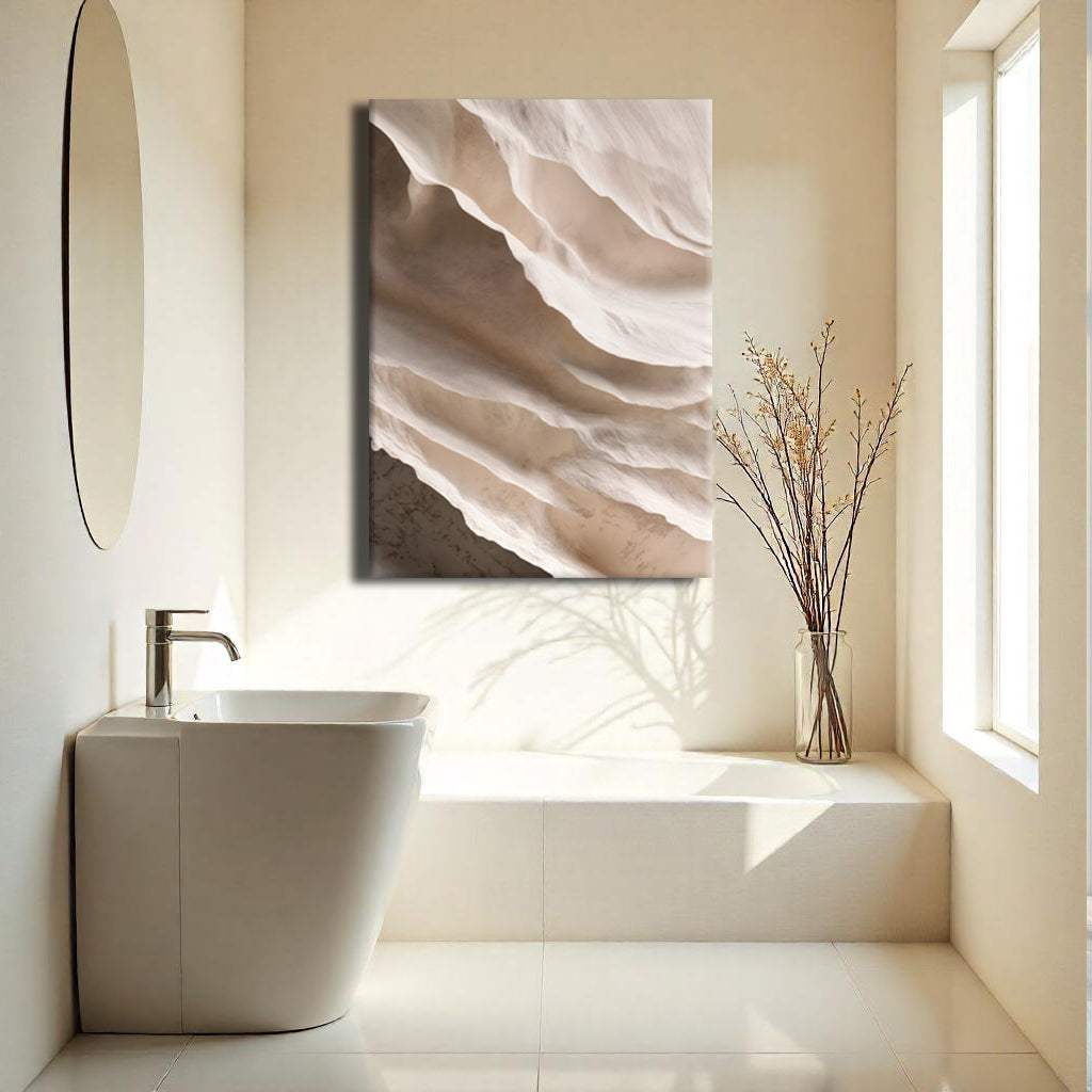 Light Neutral Impasto Wall Art - Tailored Canvases - Flyclothing LLC