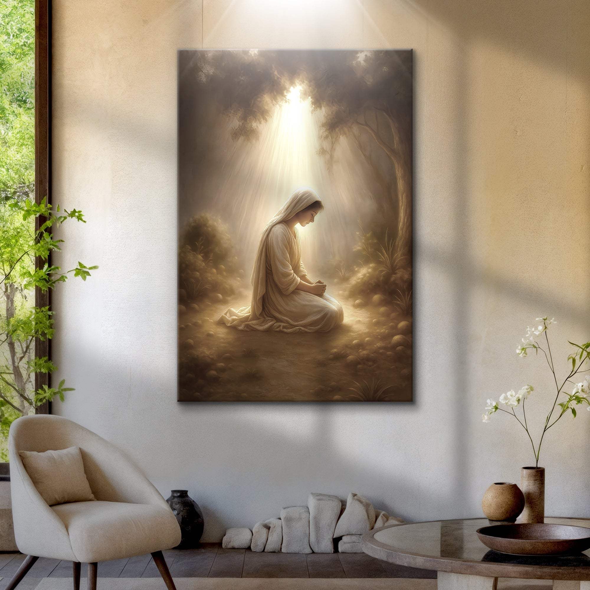 Mary Praying Faith Wall Art II - Tailored Canvases - Flyclothing LLC