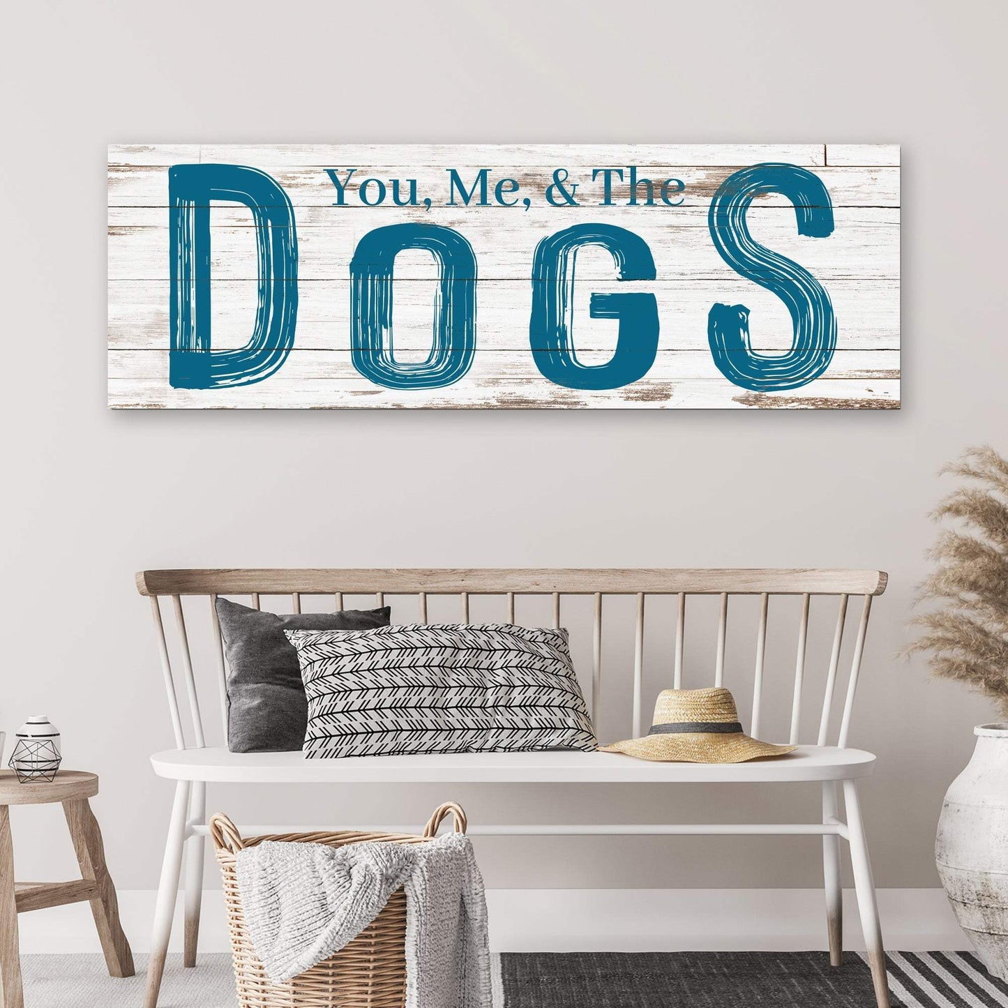 You, Me And The Dogs Sign V - Tailored Canvases - Flyclothing LLC