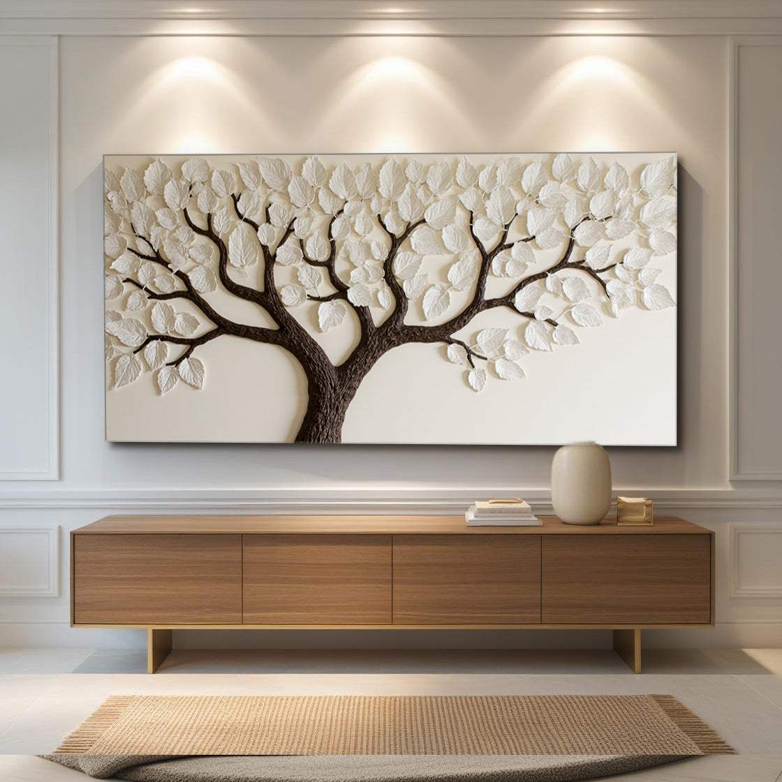 Ivory Canopy Tree Wall Art - Tailored Canvases - Flyclothing LLC