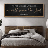 As For Me And My House We Will Serve The Lord Faith Sign III - Tailored Canvases - Flyclothing LLC