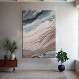Earth Tone Swirls Wall Art - Tailored Canvases - Flyclothing LLC